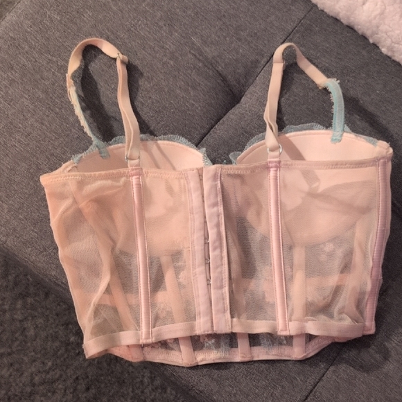 Windsor Pastel Floral Lace Bustier - Picture 2 of 3